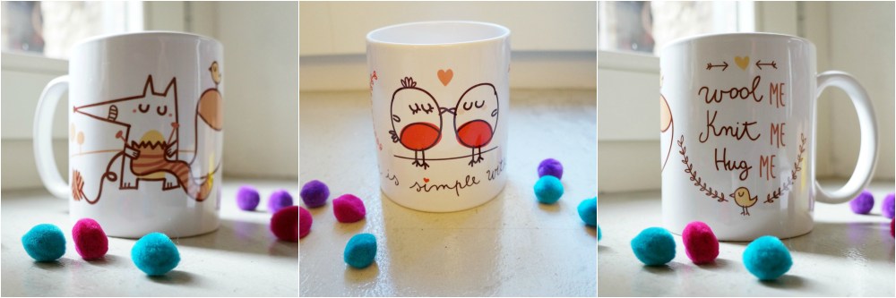 mug petit pois rose