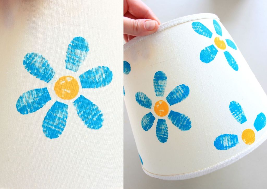 come decorare la casa in primavera con il restyling di una lampada da tavolo